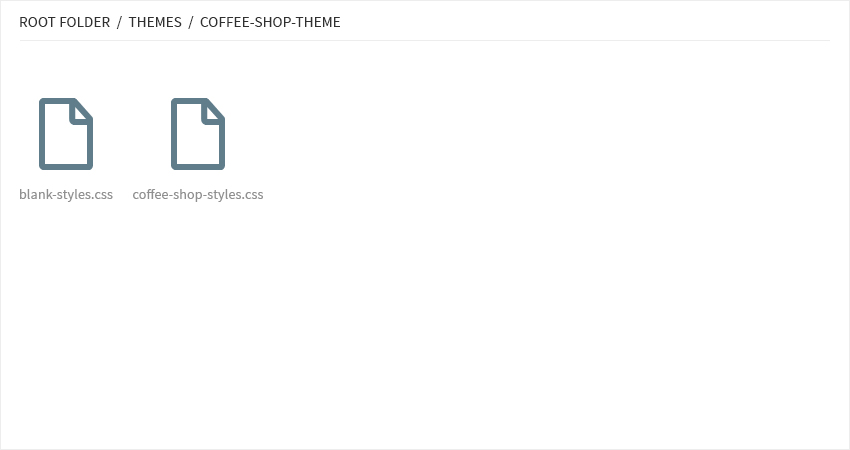 CSS theme file